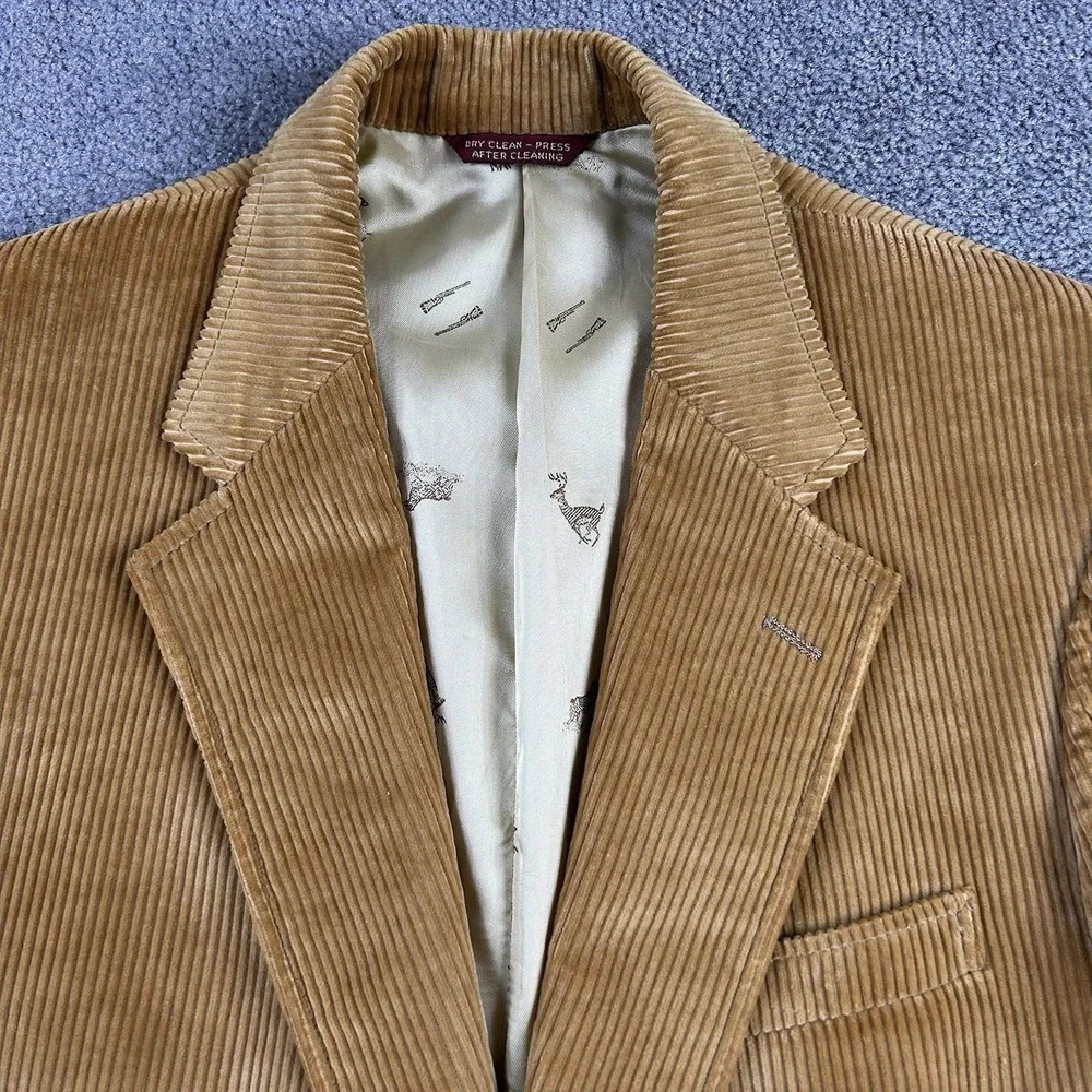 Vintage Cricketeer Tan Corduroy Blazer Sport Coat Rich's Store for Men Tan 40R